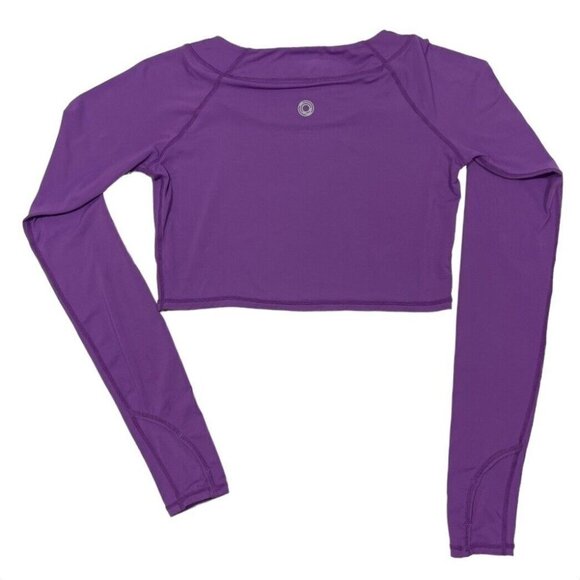 BloqUV Women's Crop Top Shirt XXS Magenta 50 UPF Sun Block Outdoors Cover-Up EUC - Picture 2 of 11